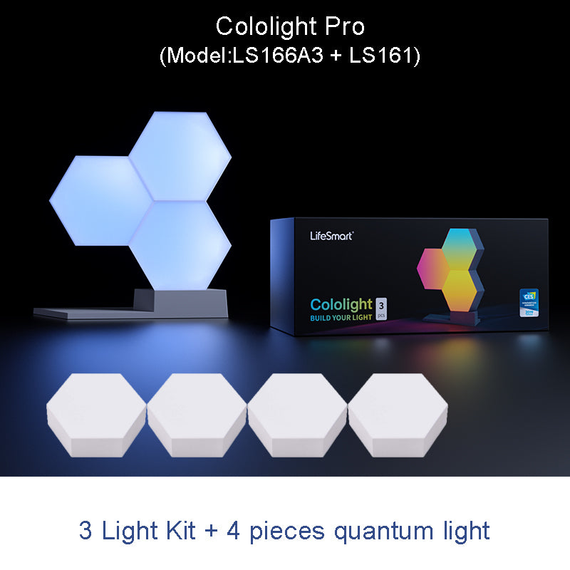 LifeSmart LED Quantum Light Smart Geometry Assembling DIY Lamp WiFi Work with Google Assistant Alexa Cololight APP Smart Control - Panda Play Store