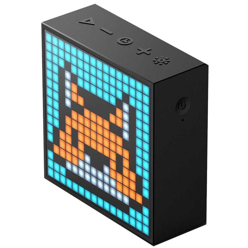 Divoom Timebox Evo Bluetooth Portable Speaker with Clock Alarm Programmable LED Display for Pixel Art Creation Unique gift - Panda Play Store