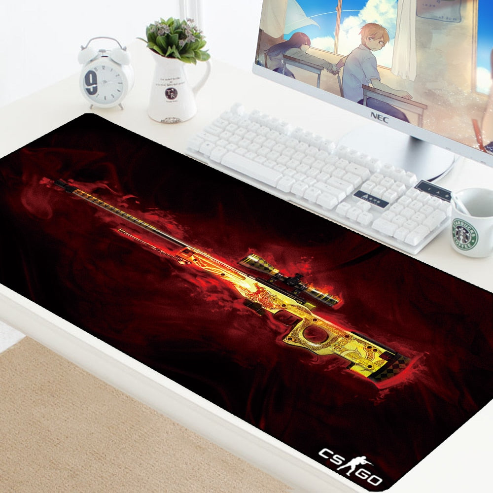 CSGO Large Game Mouse Pad Mat Laptop Gaming Mousepad XL Anti-slip Rubber Grande Gamer Mouse Pad Fashion Office Desk Computer Pad - Panda Play Store