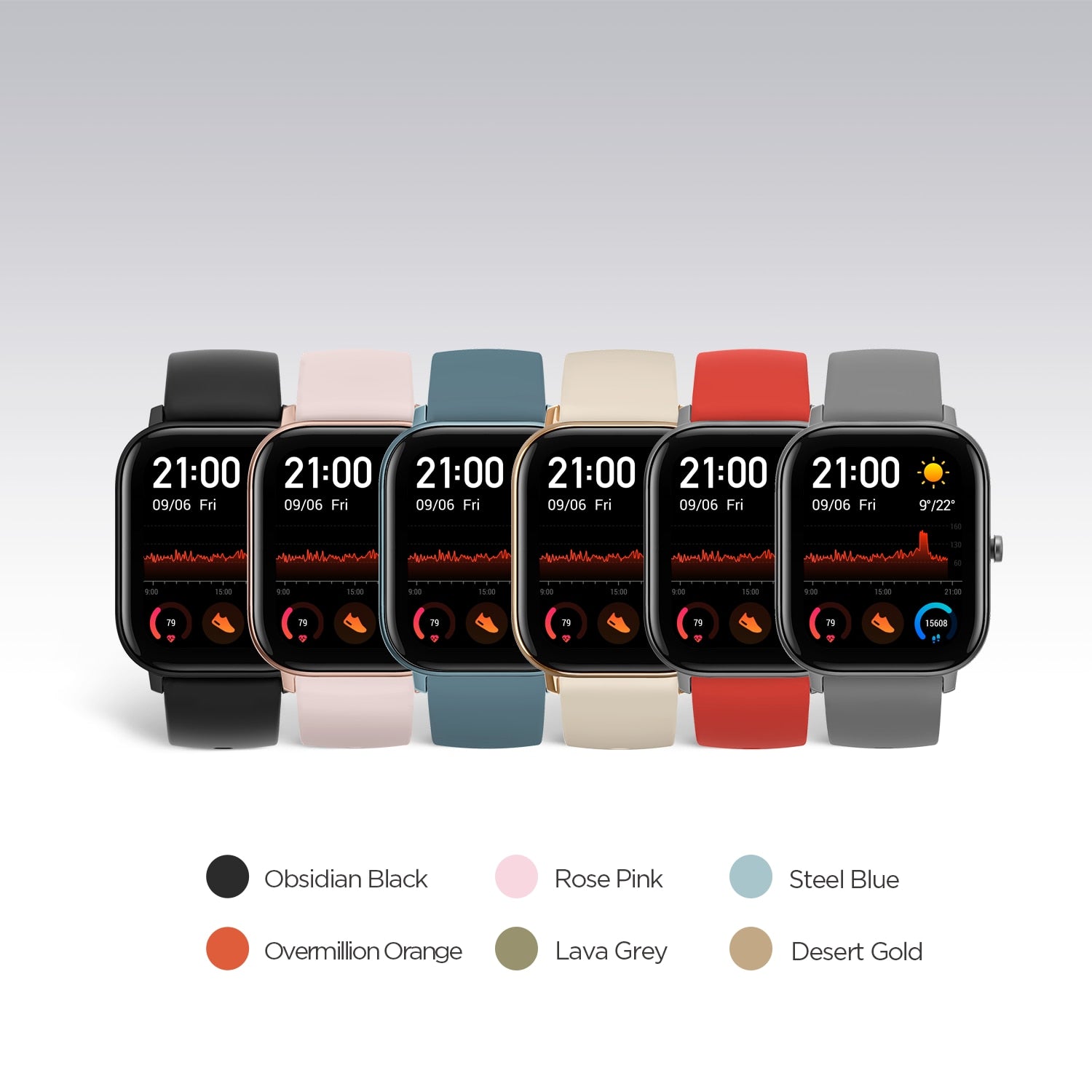 In stock Global Version Amazfit GTS Smart Watch 5ATM Waterproof Swimming Smartwatch 14 Days Battery Music Control for Android