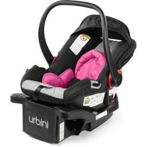 pink urbini car seat and stroller