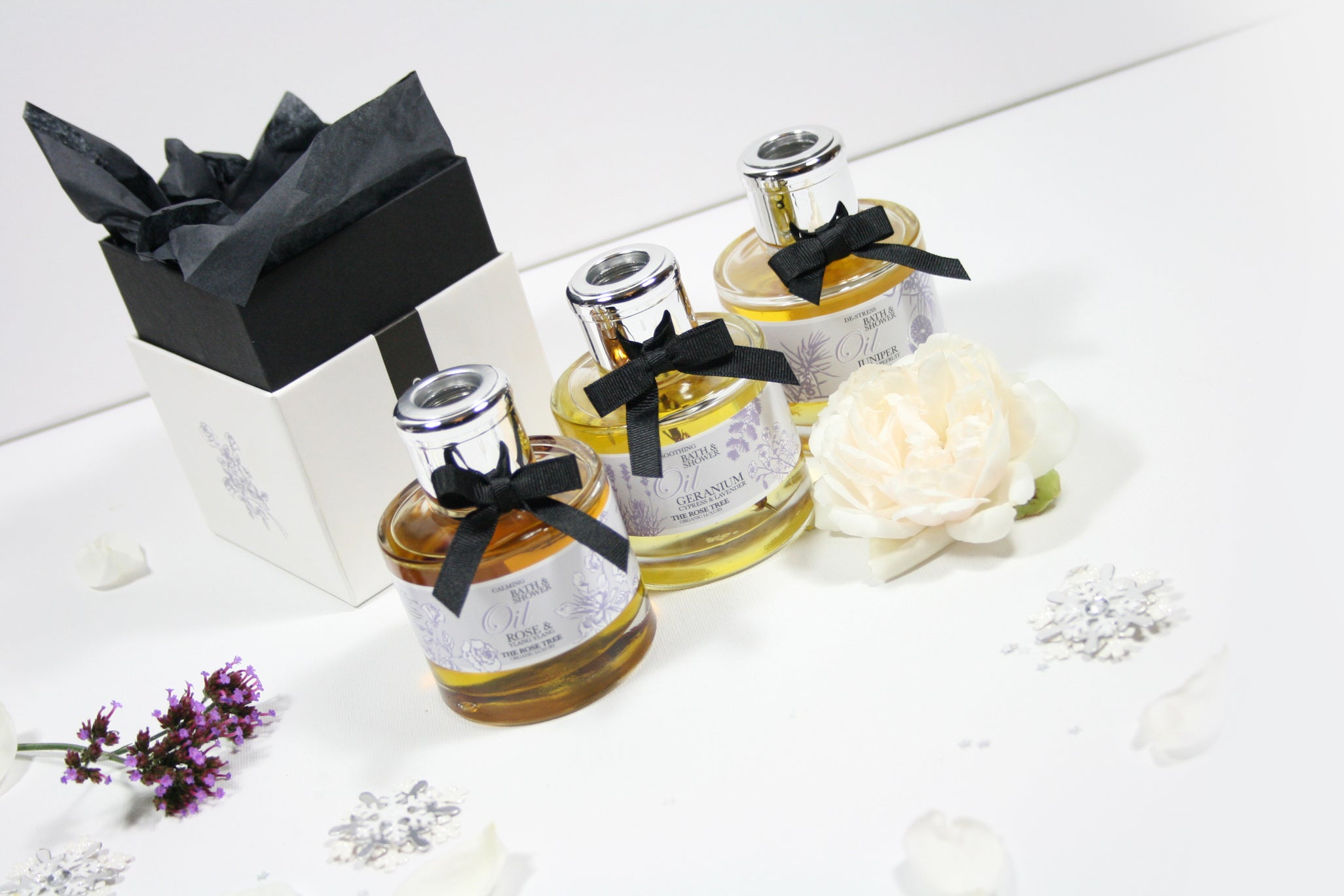 The Rose Tree Organic Bath Oils & Packaging