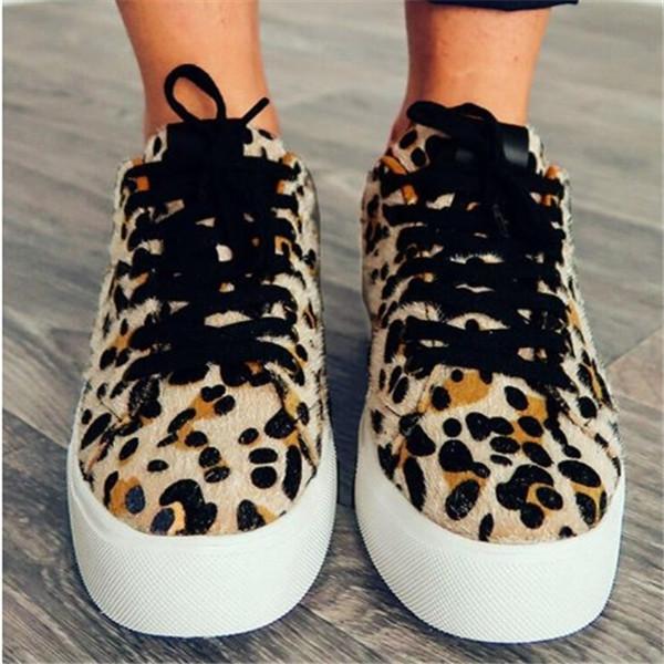 Sofiawears Leopard Printed Lace Up 