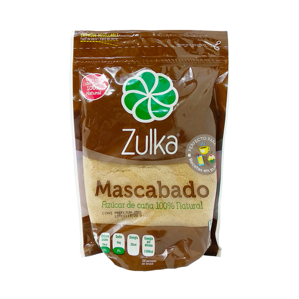 Azúcar Mascabado Zulka 500 G Comercial Zazueta 8255