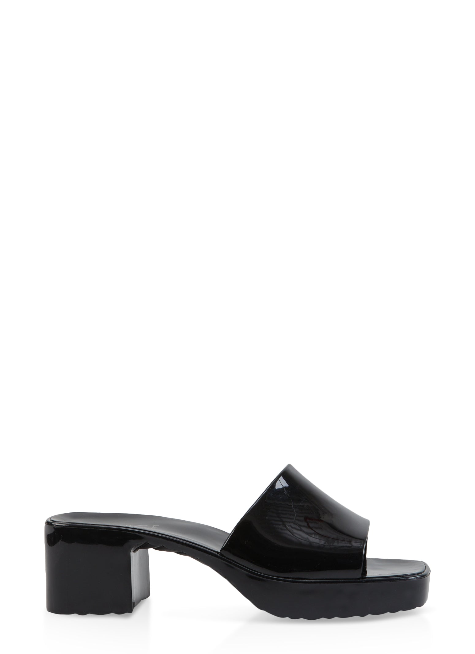 slide block heel sandals