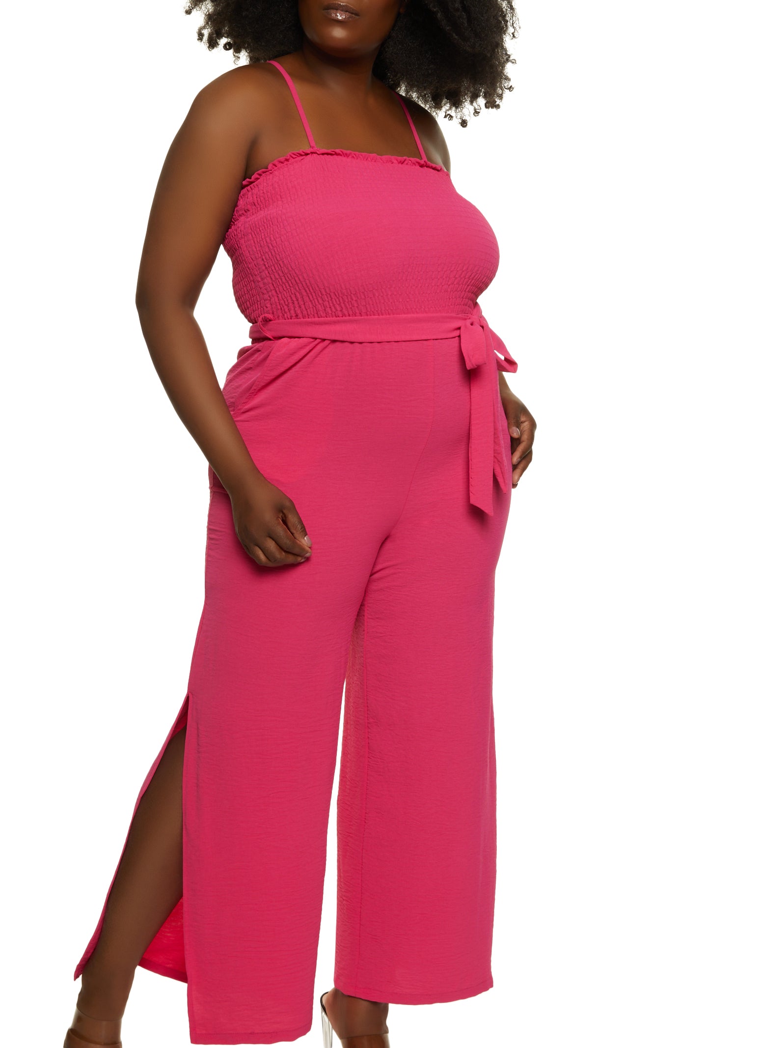 split leg jumpsuit plus size