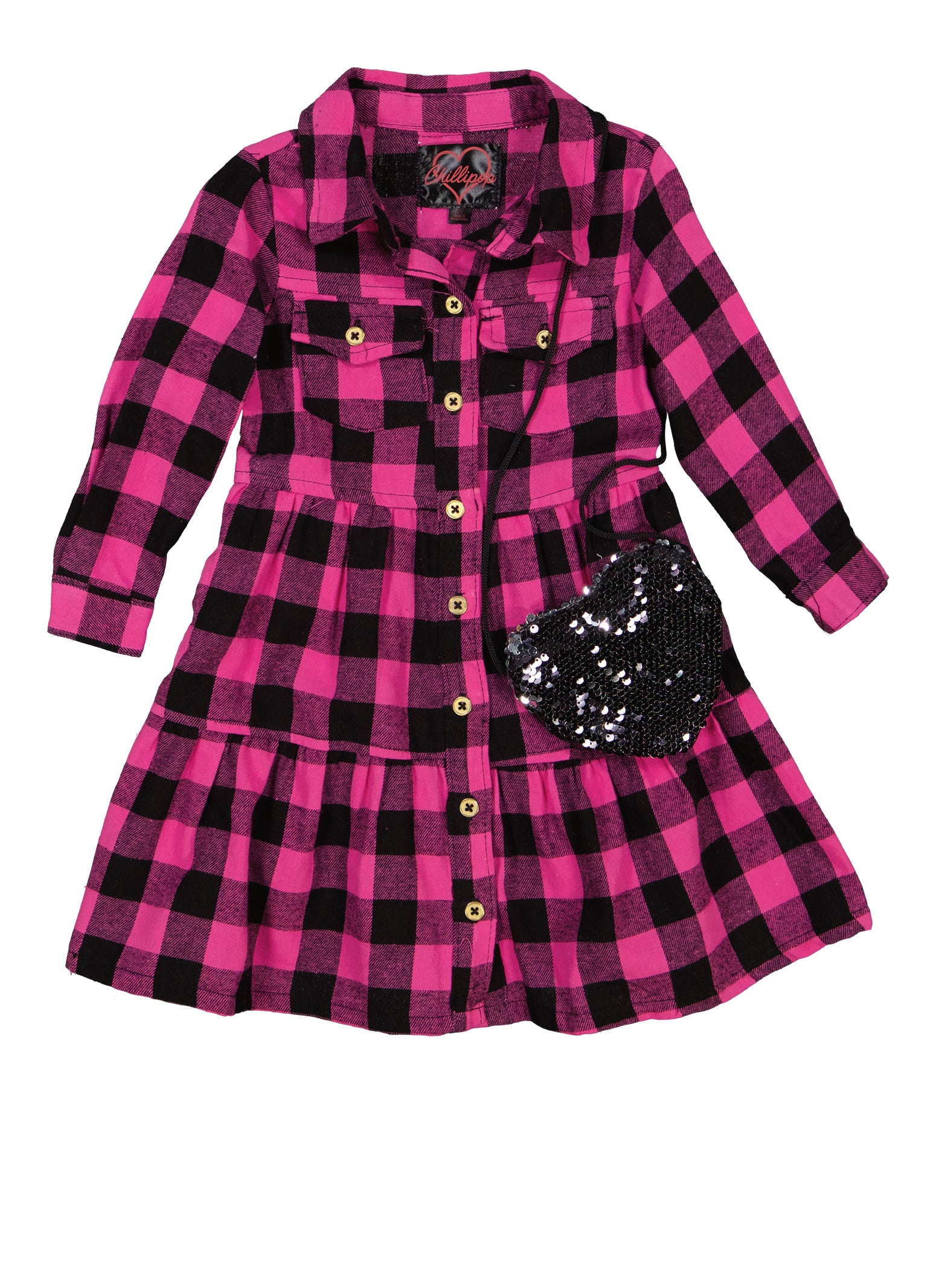 toddler girl flannel dress