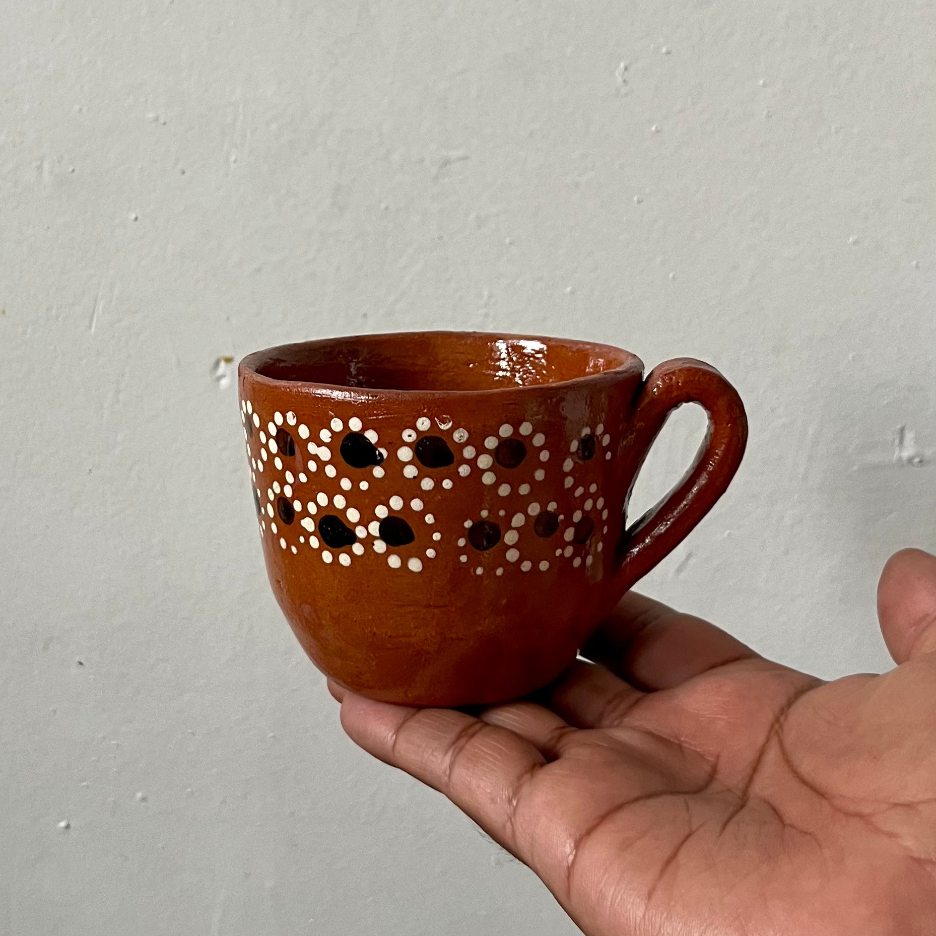 conectar Cita Cocinando Painted Mug in Barro Mexicano – Yeaj Yalhalhj