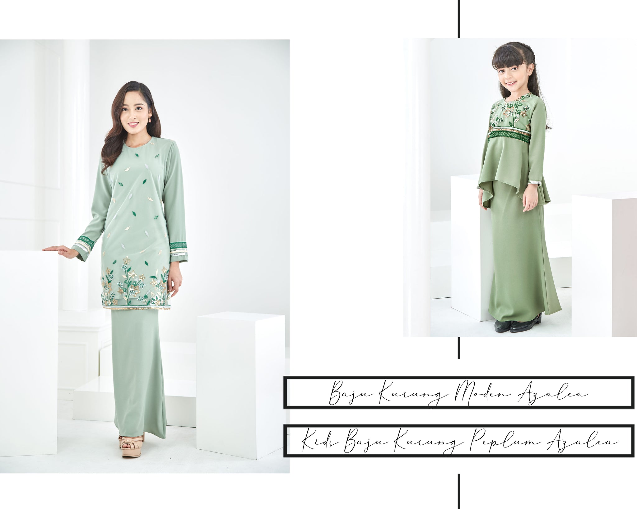 Baju Kurung Azalea 2020 (Spring Green)