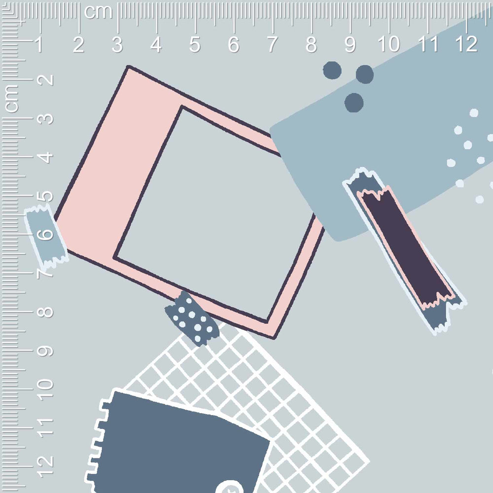 Como Crepe Digital Clarissa (Chalk Blue) - 3.5 Meter