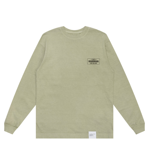 SULFUR DYE CREWNECK LS