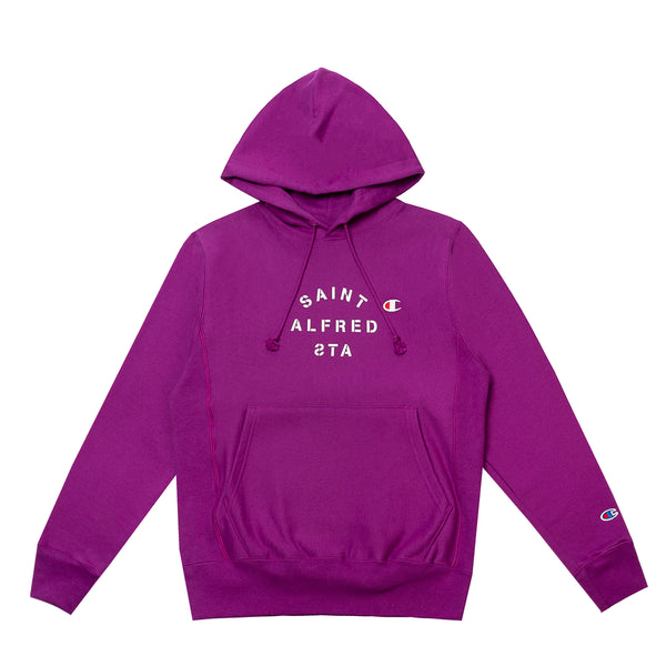 spry berry purple champion hoodie