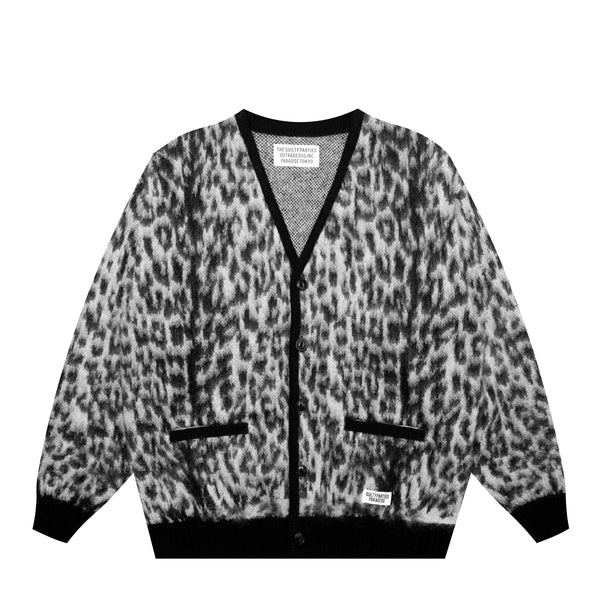 LEOPARD MOHAIR CARDIGAN