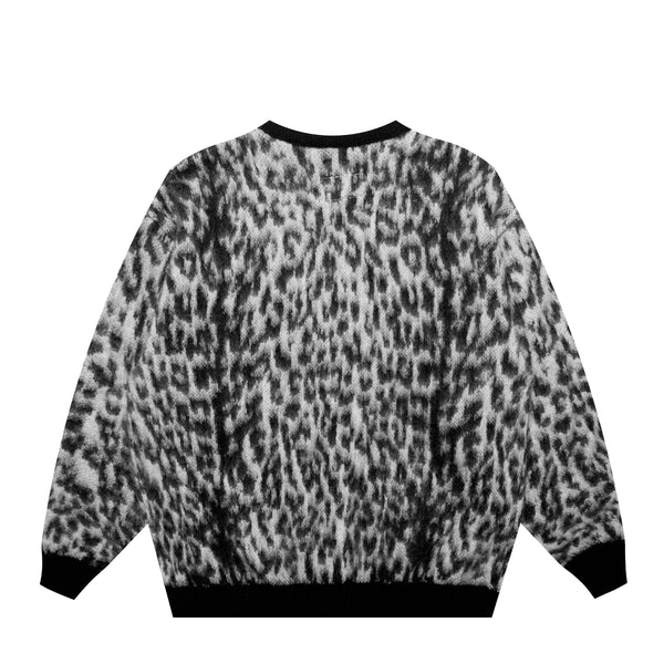 LEOPARD MOHAIR CARDIGAN