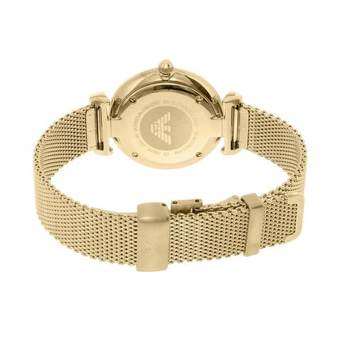 emporio armani gold watch women