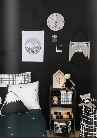 monochrome rooms