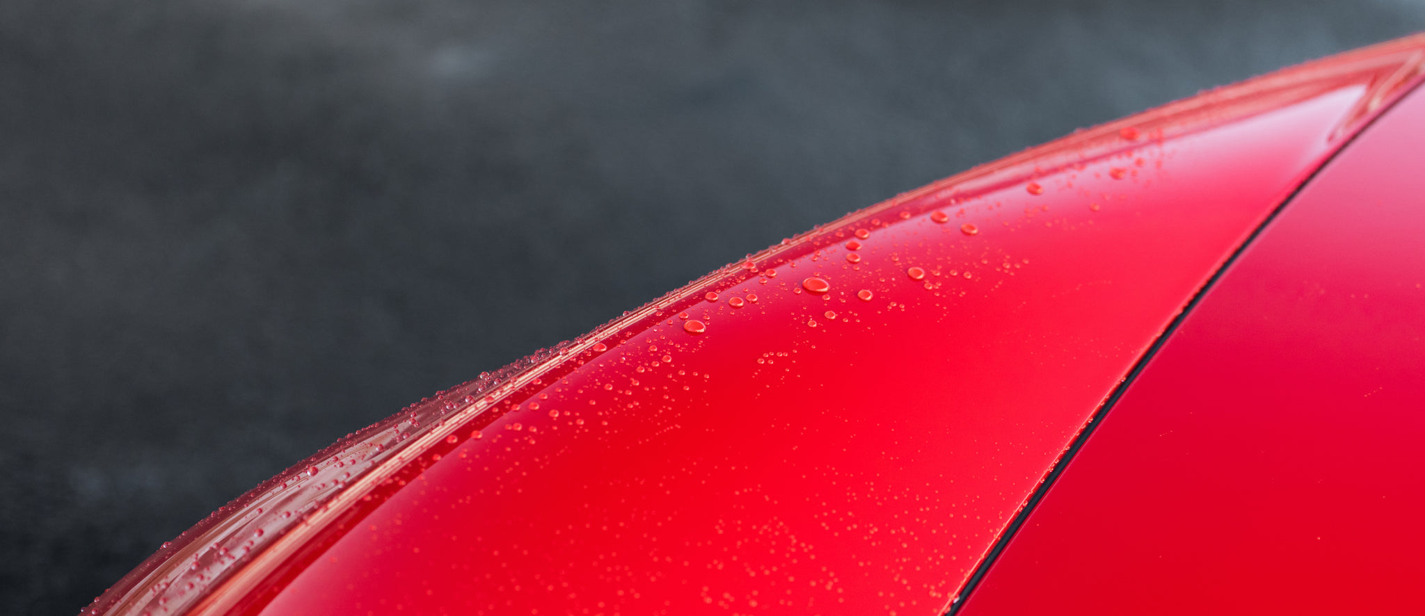 rinsing a car