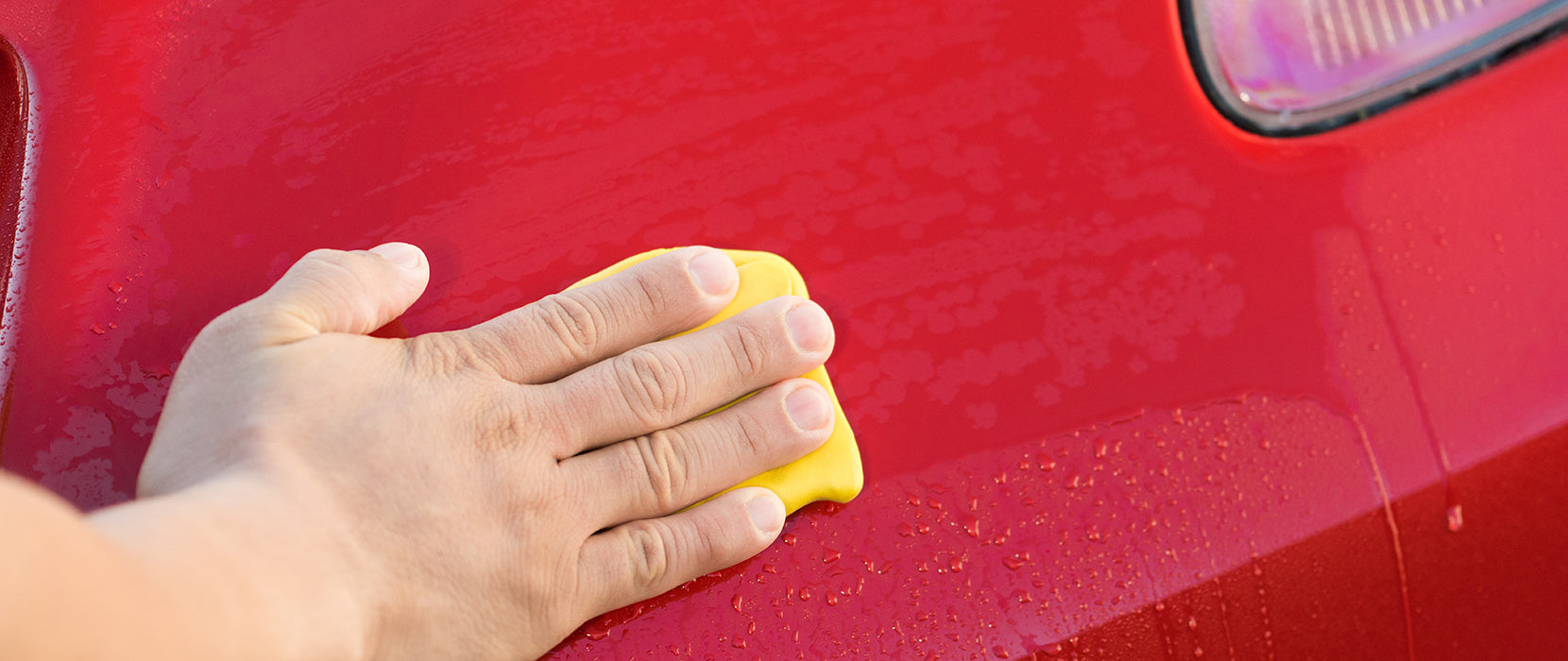 cleaning a car