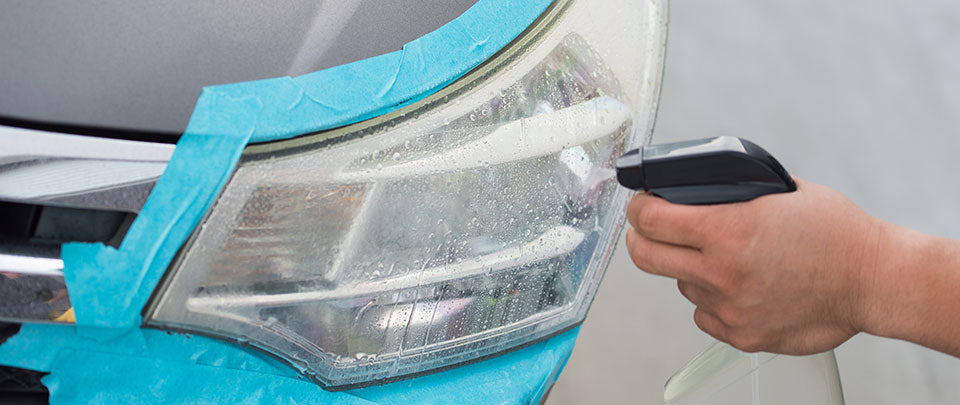 washing headlight