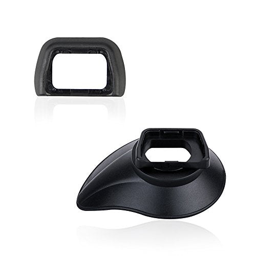360 JJC 2 Types FDA-EP10 Viewfinder Eyecup Eyepiece for Sony A6300 A6100 A6000 Original Eyeshade Replacement Rotatable Oval Design 