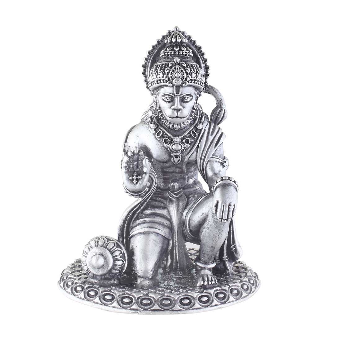 Silver Hanuman Murti for Car Dashboard , Home & Office Use ...