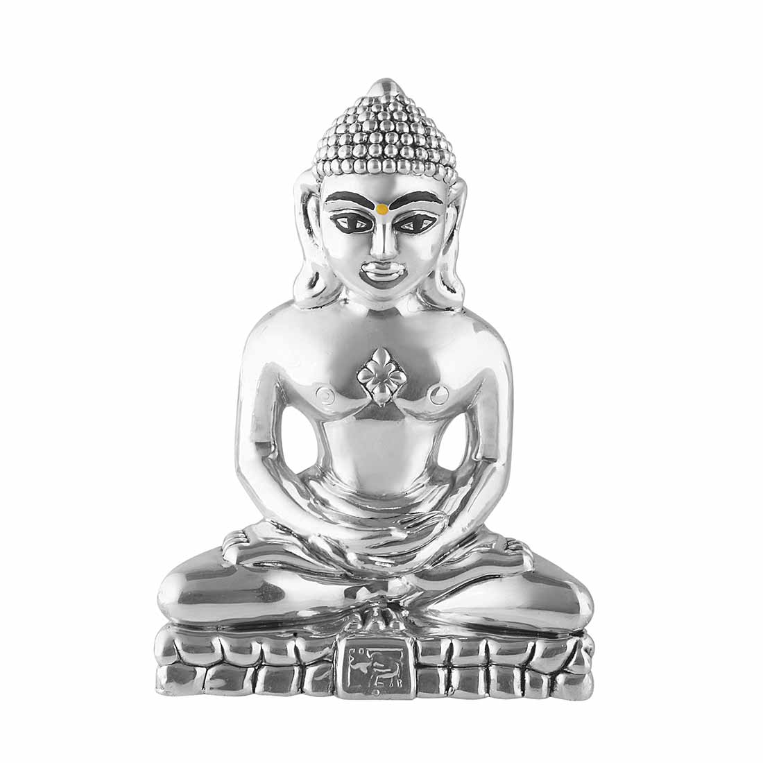 Pure Silver 990 Mahavir Swami Idol ~ CaratCafe – CaratCafeInd
