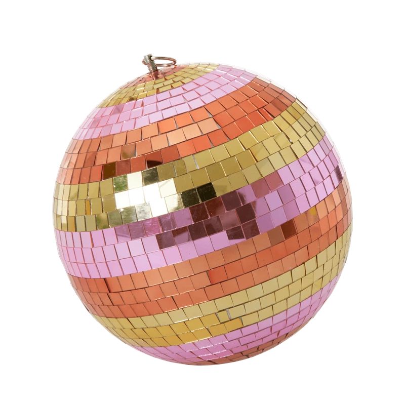 Large Mirrored Disco Ball - Pink