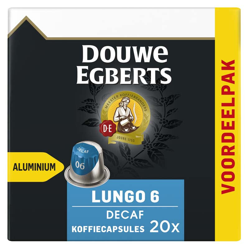 Fobie Muf zelfstandig naamwoord Douwe Egberts Lungo Coffee Capsules 6 Decaf 20pcs – TOKOPOINT.COM