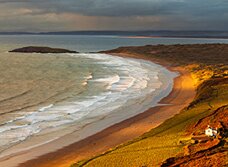 Dan Santillo greeting card -Llangennith