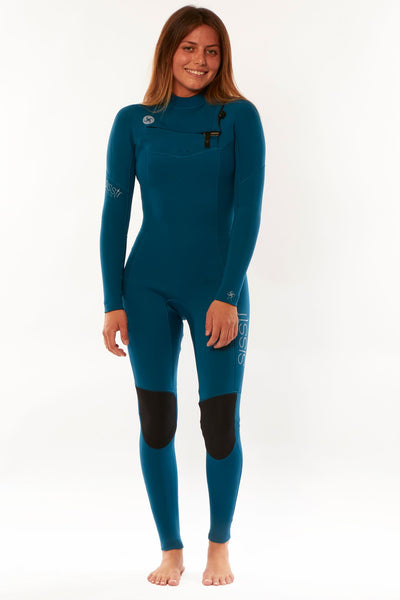 Sissttevolution 7 Seas 3/2 Chest Full Wetsuit - laguna