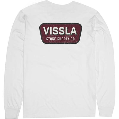 VIssla Supply Co. LS Pocket Tee -White