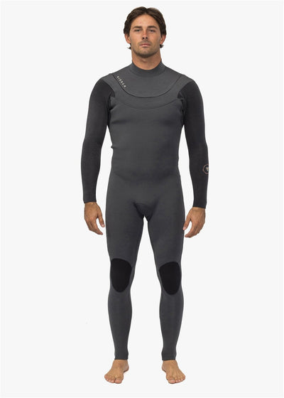 Vissla New Seas 4-3 V-Zip Wetsuit, GRA