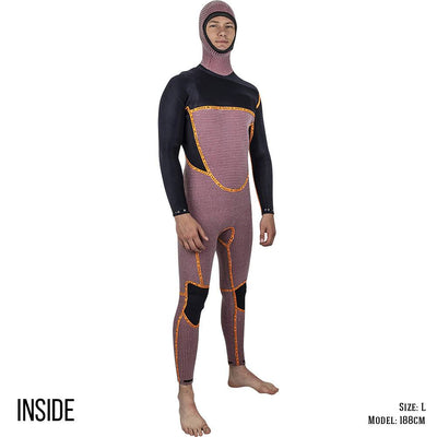 Annox Radical Hooded Wetsuit 6/5/4- burgundy