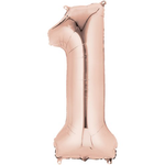 Rose Gold Number 1 Balloon