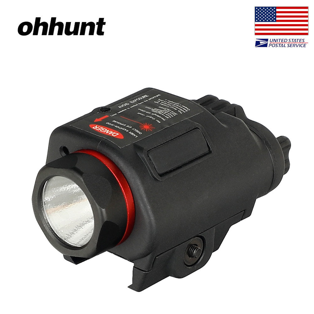 US Combo Q5 LED Flashlight &Green/RED Laser Sight 20mm Picatinny Rail Mount 