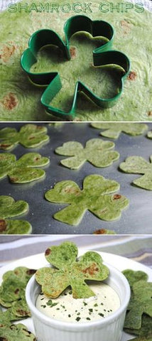 shamrock chips and dip