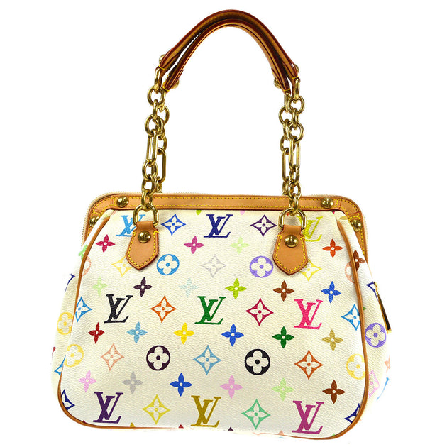 Louis Vuitton Audra Handbag Monogram Multicolor Black 4386203