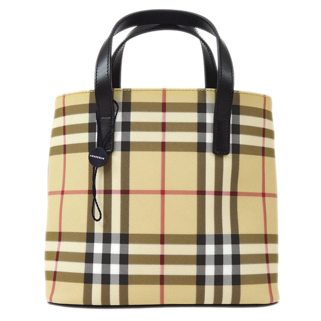 BURBERRY Check Hand Tote Bag Beige – AMORE Vintage Tokyo