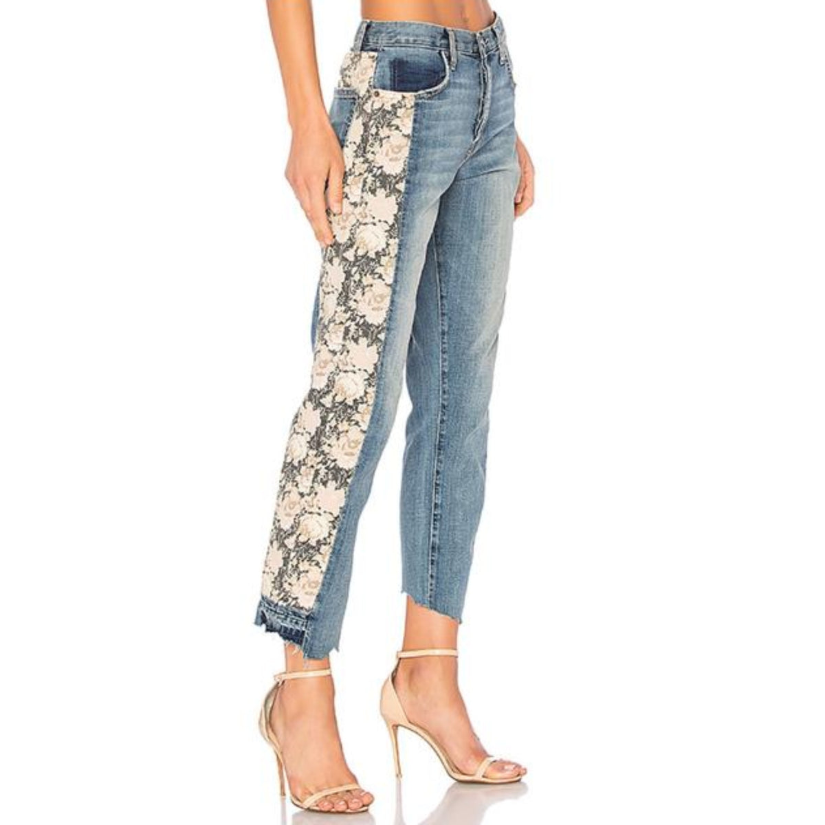 current elliott floral jeans