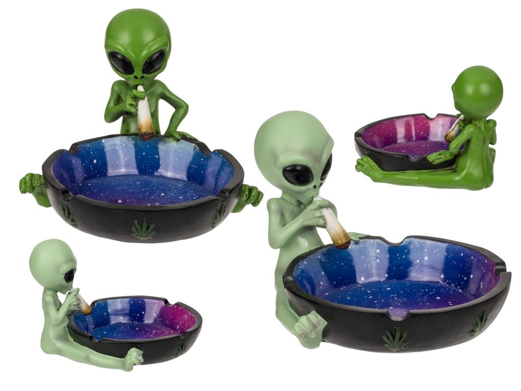 Alien Ashtray with Joint