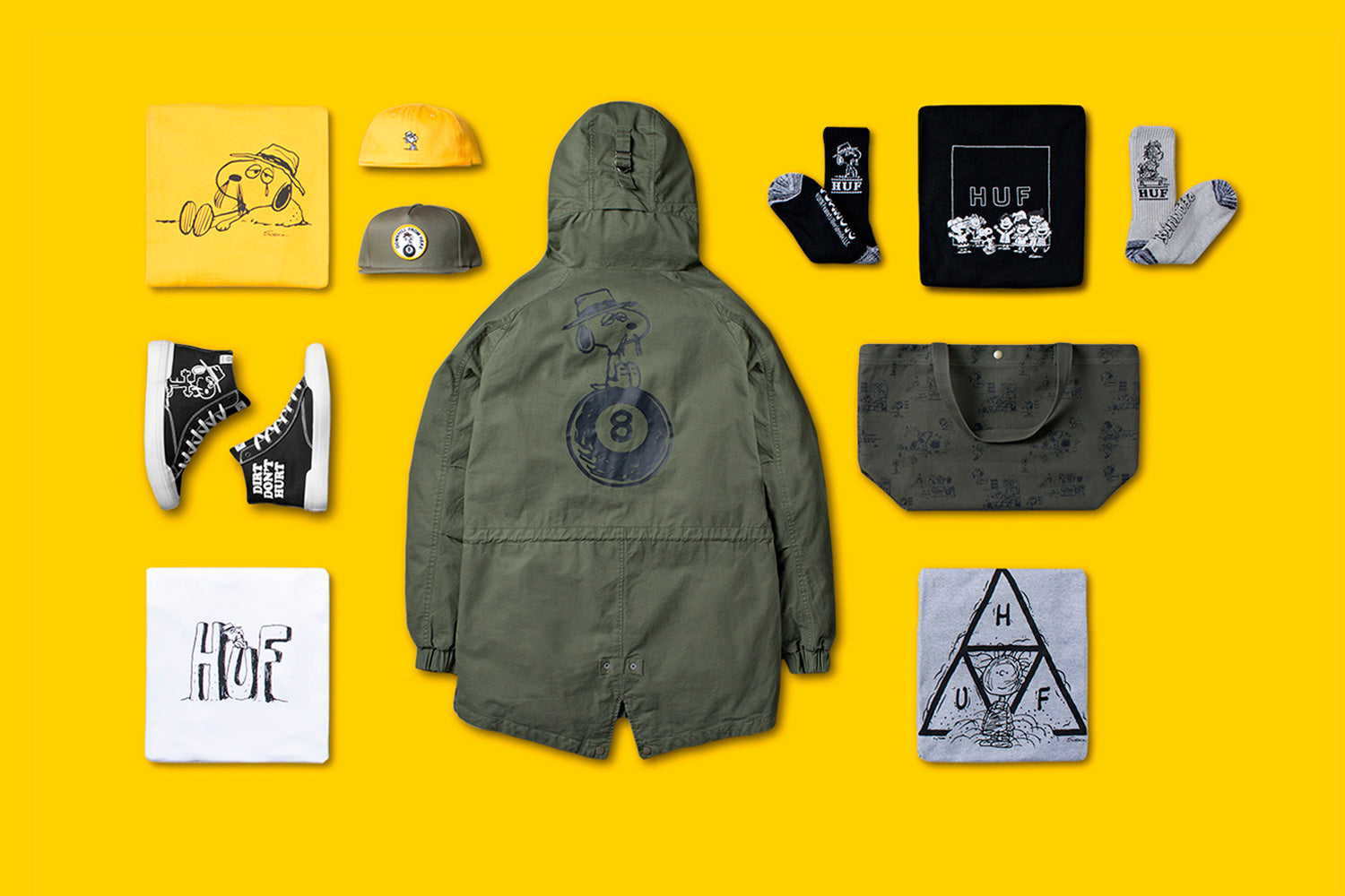 HUF X PEANUTS COLLABORATION // AVAILABLE NOW! – HUF Worldwide