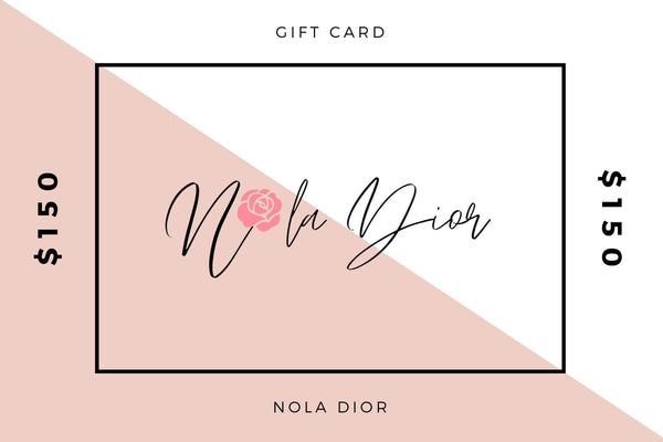 dior gift card