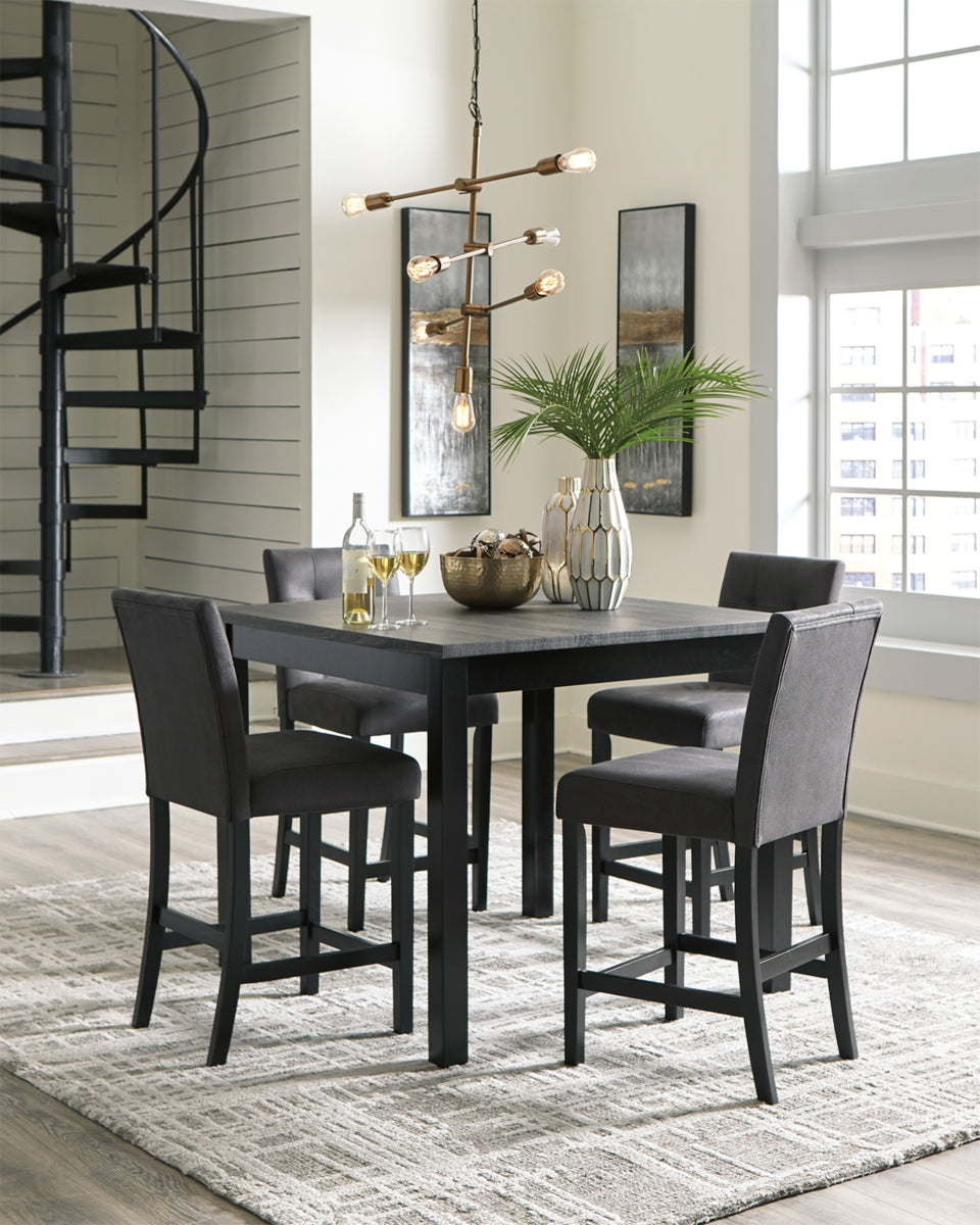 garvine counter height dining table and bar stools