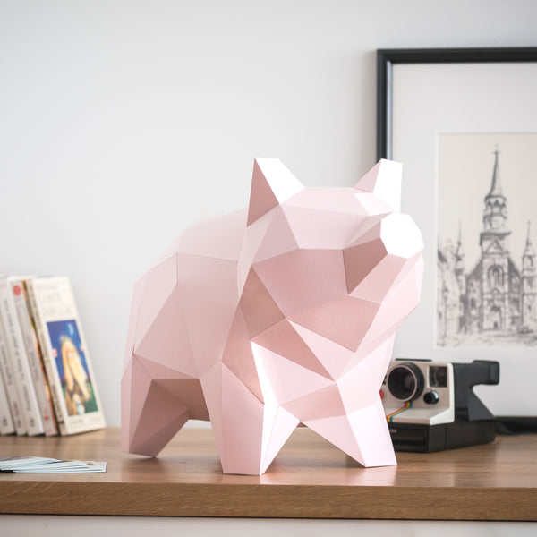 DIY PAPER SCULPTURE - PIG – raplapla