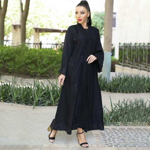 lace black abaya