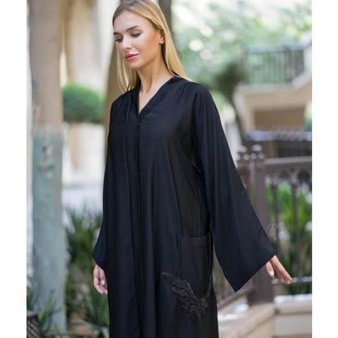 simple black abaya