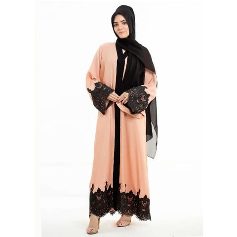 black border abaya