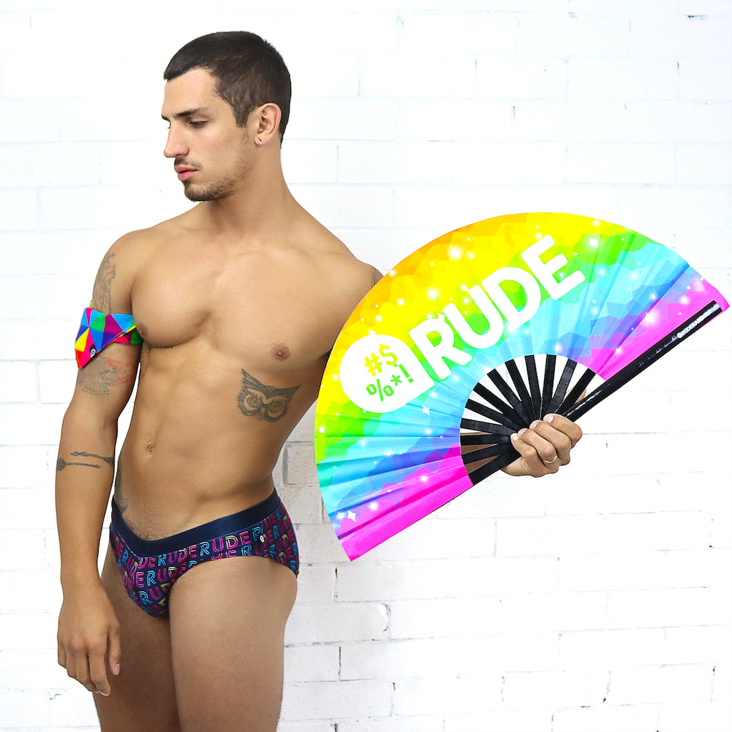 Gay Party Circuit Swimwear Beach Speedo Rude Rainbow