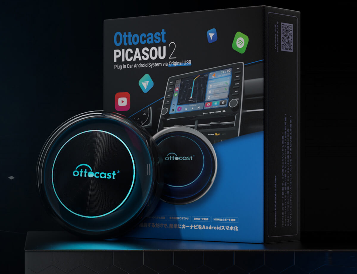 Ottocast New generation PICASOU 2 CarPlay AI Box Delivers Seamless