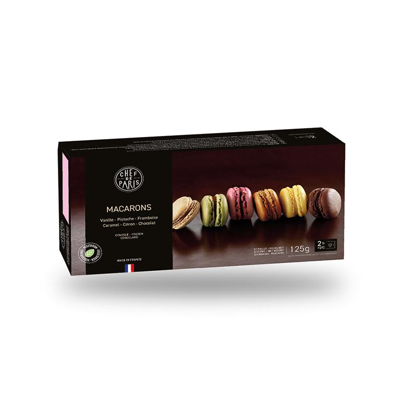 12 Macarons Chef De Paris Frozen 125g Gourmet De Paris